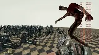 Garry's Mod Gets Intense: 100 Metrocops vs Cry of Fear SNPCs - Who will win?