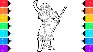 Coloring Disney Princess Moana 2 New Coloring Pages