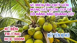 MS:25282 Đất vườn đẹp mênh mông đường xe hơi - Gần đường nhua chỉ 120m có cổng hàng rào sẵn.