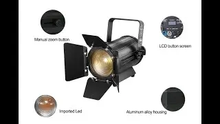 Small 100W Led Fresnel Spotlight with zoom for Video