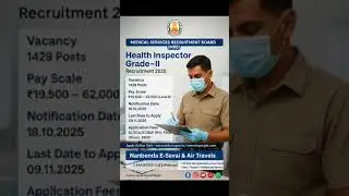 Tamil Nadu MRB Health Inspector Grade-II Recruitment 2025 | Apply Online for 1429 Vacancies