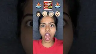 Who will eat the 3xspicy korean noodles?!😱 #shorts #shortsfeed #viralshorts #challenge #shortvideo