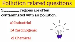 Pollution quiz questions | environmental pollution quiz| Gk Test 😷#pollution #englishteacher 