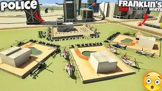 Three Franklin's Attack On New Police Station Red White Black Franklin's Fight Police Wale 😱 #1