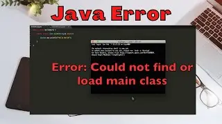 Could not find or load main class | java.lang.ClassNotFoundException