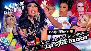 UK vs The World Season 2 - RuPaul's Drag Race | RANKING
