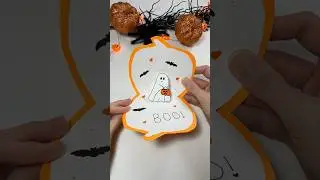 Easy Halloween DIY Pumpkin Card with a Pop Up Ghost 🎃