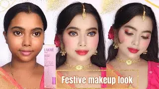 Festival makeup look with lakme cc cream