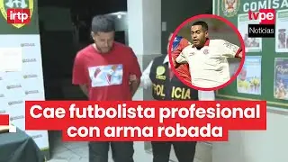 De las canchas al delito: futbolista profesional es detenido con arma robada a policía