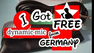 I got FREE dynamic vocal mic from Adam Hall Germany | LD D1105 set