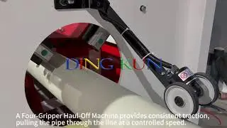Complete Production Process of the 160-315mm PVC Pipe Making Machine Line