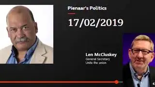 Len McCluskey - R5 Pienaar's Politics