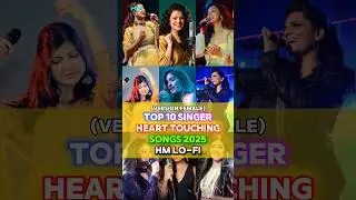 Top 10 Singer Heart Touching Songs (Version Female) 2025  HM LO-FI 🎶 | #hmlofi #shortsfeed