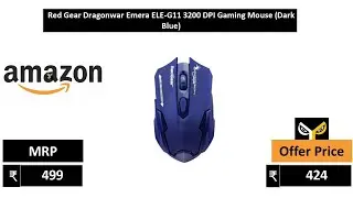 Red Gear Dragonwar Emera ELE G11 3200 DPI Gaming Mouse Dark Blue