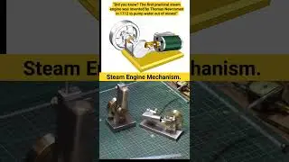 Steam Engine Mechanism in Action #mechanism #steam #engineering #3ddesign #3d #animation