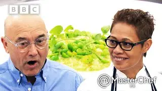 Monica Galetti's Green Pea Risotto! | MasterChef UK