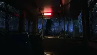 Lonely Bus Ride in the Rain 🌧️ Soothing Window Rain for Sleep & Peaceful Thinking
