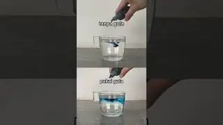 Eksperimen Massa Jenis 🥼🧪 #shorts #science #experiment #eksperimen #satisfying #art #indonesia