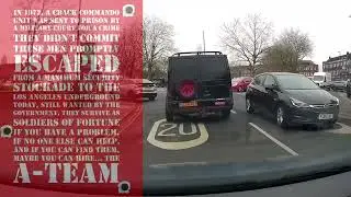 The A Team on a mission in jubilee crescent Coventry running a red light 