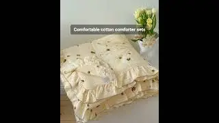 cotton comforter set  #bedding #bedroom#comforterset #beddingset