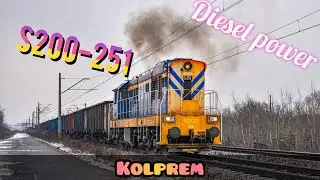 PUK Kolprem | S200-251 ze składem wchodzi w obroty | Dąbrowa G&oacute;rnicza Towarowa