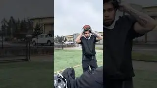 POV: FIRST PRACTICE IN THE HOOD 💀 #football #funny #shorts