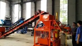 automatic hydraulic clay interlocking brick making machine
