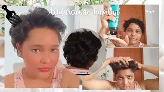 Acidifica&ccedil;&atilde;o deixou meu Cabelo Lindo / Rotina Capilar Crespa 4c Alisada 