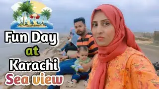 Karachi sea view Vlog 🌊| Family outing Vlog at SeaView | Zimal NE Boht tang kia 😱| Aqsa k Vlogs