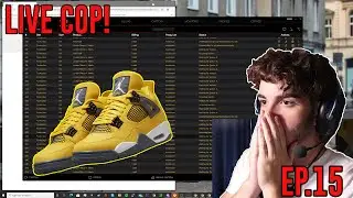 JORDAN 4 LIGHTNING NSB LIVE COP! - How To Sneaker Bot Ep.15