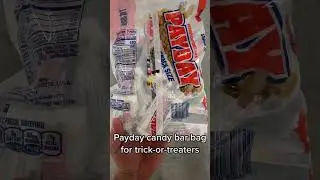 PAYDAY, Peanut Caramel Snack Size Candy Bars, Halloween #shorts