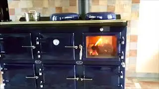 Wood fired stove - cooker, 5 oven electric Hybrid cooker by Thornhill, British made