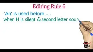 English editing rules (articles)
