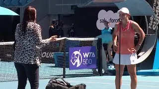 Ashleigh Barty on-court interview (3R) | Melbourne Summer Series 2021