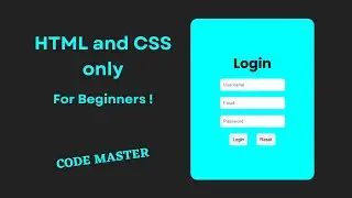 Modern Login Form design using HTML and CSS | Fast Coding