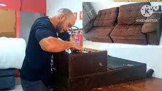 COMO TROCAR O PANO DO SOFÁ RETRÁTIL FÁCIL