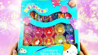 [ASMR] Unboxing Squishmallows Ultimate Slime Mix'Ins