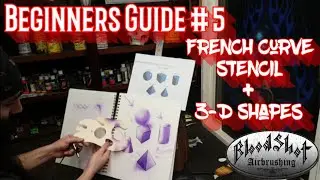 Airbrushing Tips for Beginners #5 Hand Cut Stencil and 3-D Shapes Instructional Video