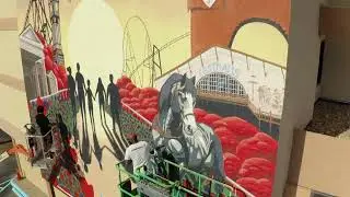 Atrium Hotel x Busch Gardens Mural Drone Footage