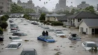 2 minutes ago in New Zealand! Floods and storms paralyze the capital
