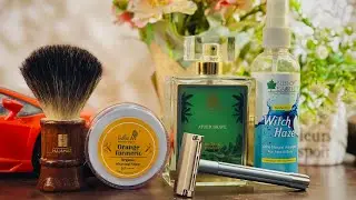 Rustic Art Orange Turmeric Shaving Soap. Vlog#155#DiwasShaves