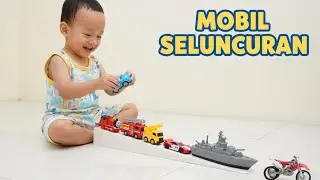 Dahlan Bermain Mobil Seluncuran | Tebak Nama, Warna & Fungsi Kendaraan | Edukasi Anak Usia Dini