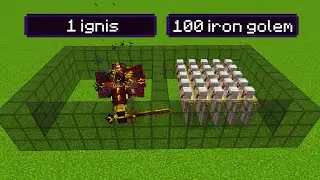 1 ignis vs 100 iron golem