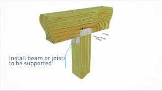 MiTek Deck Hardware - Installing a Post Cap PB44-TZ
