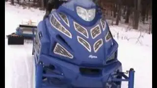 Sherpa 1.4 utility snowmobile by Alpina. Typical tasks
