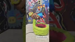 Waterfall I made I call it &ldquo;LEAN ON ME &ldquo;🔥🖌️ #grindsharkcustoms #ivyrart #art #waterfall #diy #clay