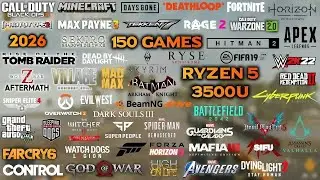 150 games on RYZEN 5 3500U in 2026 | games for LOW END LAPTOP