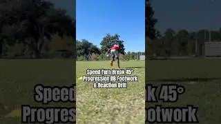 Speed Turn Break 45&deg; Progression | DB Footwork & Reaction Drill #dbdrills