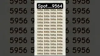 Can' You fast did you track to Find 9564 😱 #fypp #fypシ゚viral #challenge #maths #9564 #shorts