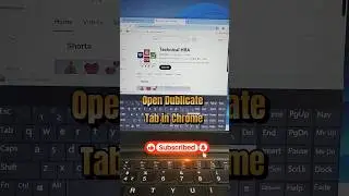 Chrome Duplicate Tab Shortcut Key | #shorts #chrome #windows #asmr #technology